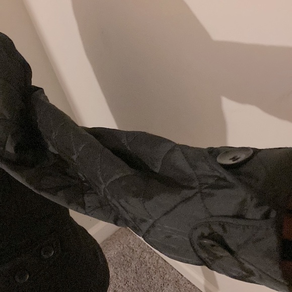 Aeros Women Black Jacket Straight Fit Textured Long Sleeve  - PS - Picture 8 of 12